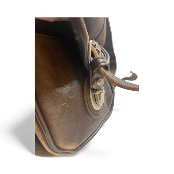 Vintage Cowhide Rucksack Brown Bag - Picture 6 of 8